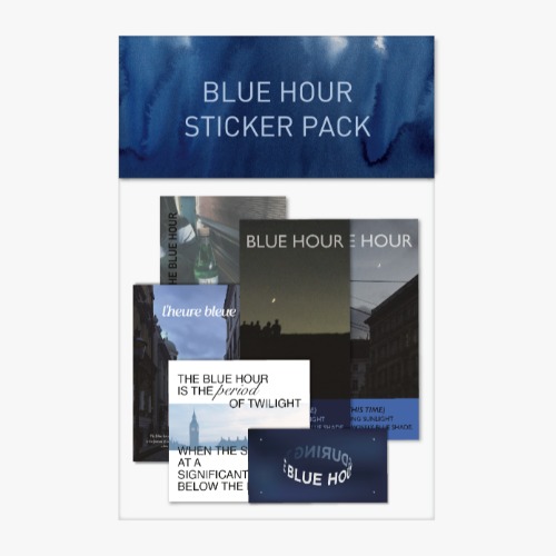 Blue hour sticker pack