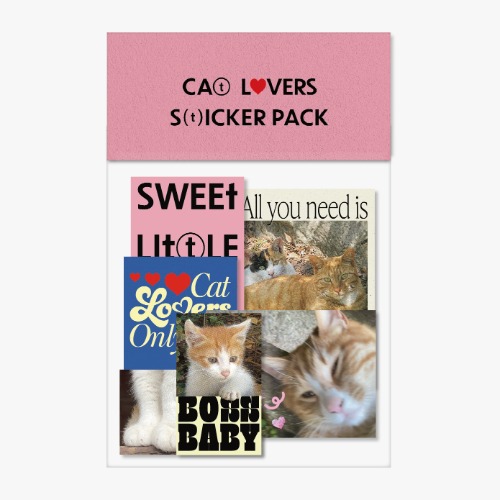 Cat lover sticker pack